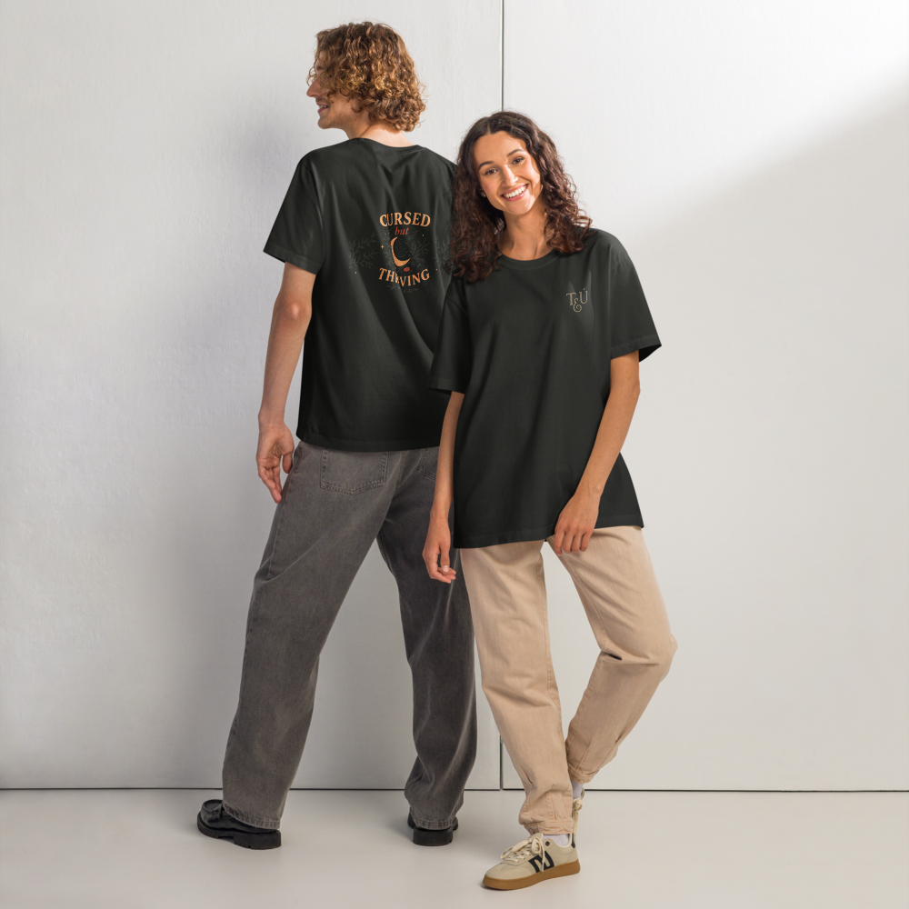 Cursed but Thriving | Witchy Oversized Tee