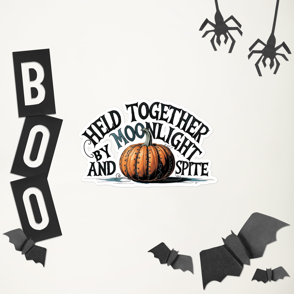 Held Together by Moonlight & Spite Sticker – Witchy Vinyl