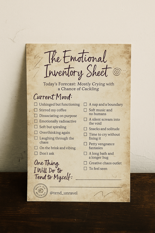 The Emotional Inventory Sheet — Free-ish Download